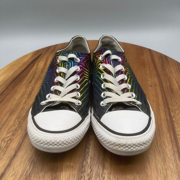 Converse Chuck Taylor All Star Ox Shoes Womens 7 All Of The Stars Black Sneakers - Picture 2 of 8